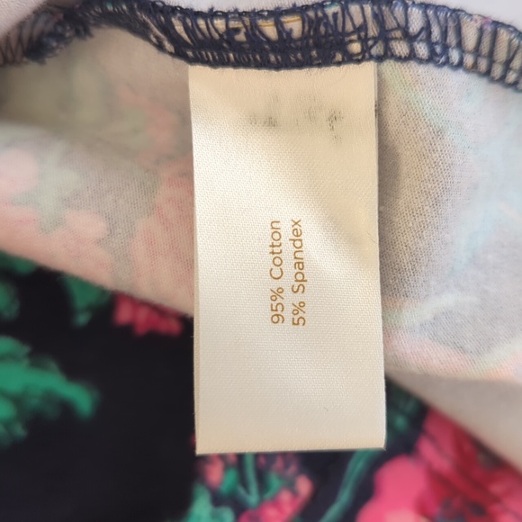 NWT Decree Floral Cold Shoulder Mini Summer Dress LARGE Navy Blue Pink Pattern - Picture 4 of 16